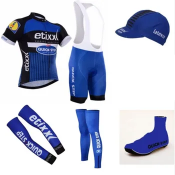 Pro team etixx quick step bike 6pcs set breathable summer quick dry bike cloth MTB Ropa Ciclismo Bicycle maillot cycling cloth