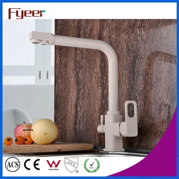Brass 3 way kitchen Sink faucets Hot and Cold Kitchen Filter Tap Painted Water Purifier Faucet