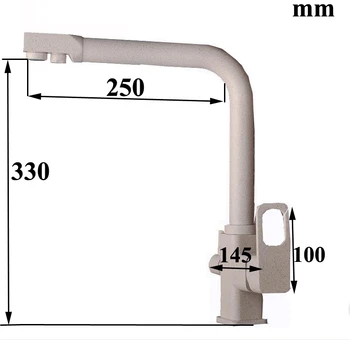 Brass 3 way kitchen Sink faucets Hot and Cold Kitchen Filter Tap Painted Water Purifier Faucet