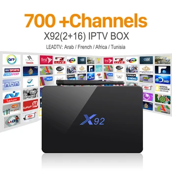 H.265 IPTV Europe Arabic French IPTV Octa-core Android IPTV Box S912 X92 1000M Sport Canal Plus French Channels Iptv Set Top Box