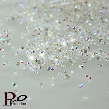 2017 Top 1.1mm SS1 1440pcs/pack Clear/Clear AB Nail Rhinestone,Micro Rhinestones Micro Pixie Manicure Decoration