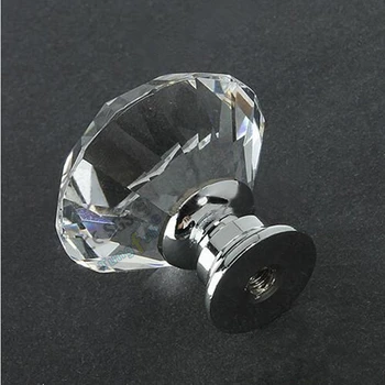 Colorful Express Free Diamond Crystal Glass Drawer Cabinet Wardrobe Door Pull Handle Knobs