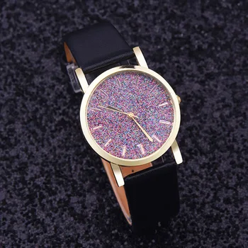 Watch Women Watches Relogio Feminino 2017 imitate diamond design luxury brand leather rhinestone quartz dress Clock