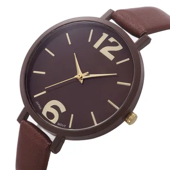Perfect Gift women watch luxury brand Wrist watches Faux Leather Analog Quartz Watch Levert Dropship June27 H0