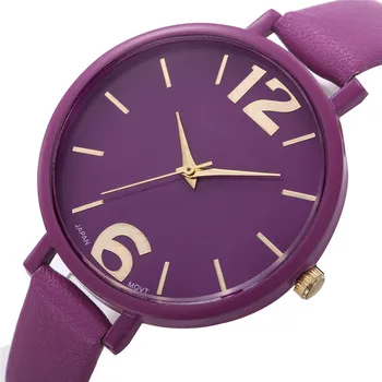 Perfect Gift women watch luxury brand Wrist watches Faux Leather Analog Quartz Watch Levert Dropship June27 H0