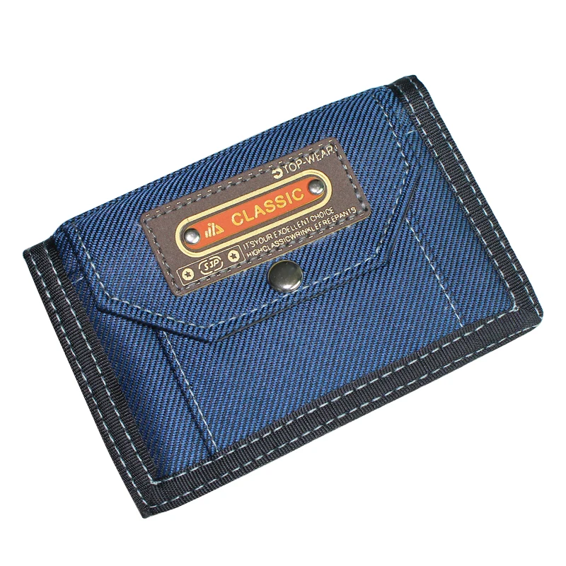 Men Wallets Waterproof Canvas Fabric Fold Mans Purses Brand Design Male Wallet Coin Purse Burse Moneybags Cards ID Holder Wallet
