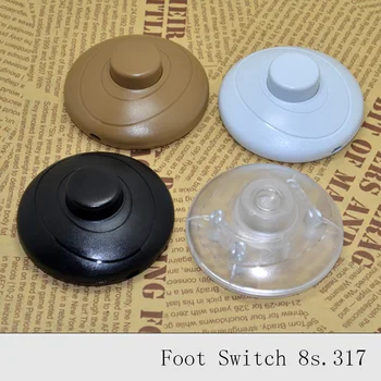2PC/Lot 2A Lamp Foot Push Switch Inline Floor Light Lamp Foot Switches CE Certification Push Button Foot Switch