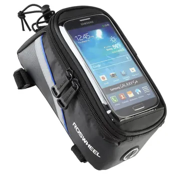ROSWHEEL BICYCLE BAGS CYCLING BIKE FRAME IPHONE BAGS HOLDER PANNIER MOBILE PHONE BAG CASE POUCH