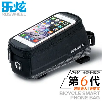 ROSWHEEL BICYCLE BAGS CYCLING BIKE FRAME IPHONE BAGS HOLDER PANNIER MOBILE PHONE BAG CASE POUCH
