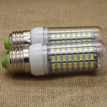 DBF]E27 LED Lamp 220V 240V LED Light Corn Bulb SMD5730 Lamp LED Bulbs 24/36/48/56/69/81/89LEDs Home Decorated Chandelier Lights