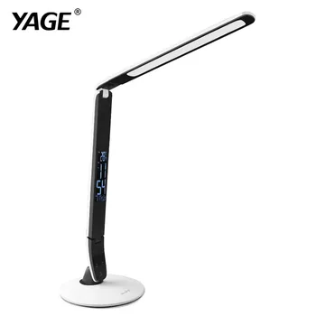 YAGE 5919 Desk Lamp Led Table Lamp Book Light for Reading office desk lamp Touch On / Off Thermometer and Calendar function