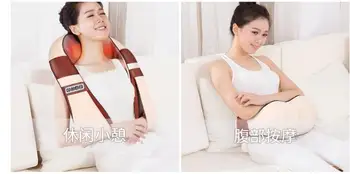 4D Infrared kneading massager U shape Electrical Shiatsu Back Neck Shoulder Body Massager massage cervical device