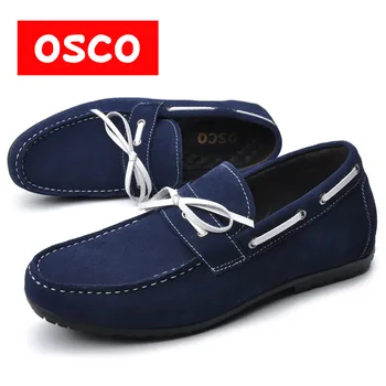 OSCO ALL SEASON New Men leather Shoes Fashion Men Casual Breathable driver men Shoes #S6001