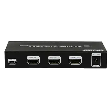 HDS-821P HDMI 2X1 Seamless Switch Picture Division PIP POP Multi Viewer 2 Port Converter 4 Mode HDMI All Show One HDTV Display