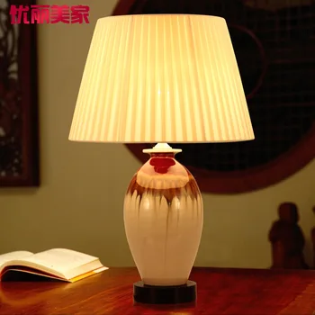 TUDA Chinese symphony of Jingdezhen ceramic creative decoration lamp indoor lighting table Lamps room study bedroom bedside lamp