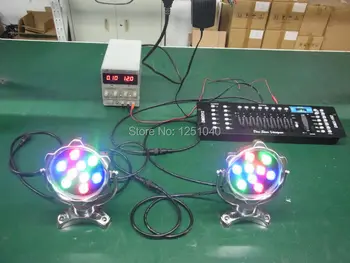 304 stainless steel 9W RGB Colorful LED Underwater Light 12V IP68 Waterproof Fountains Lamp DMX512 2 cable Swimming Pool Lights