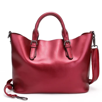 New American Fashion Genuine Leather Women Shoulder Bag Fashion Brand Designer Cowhide genuine leather handbags
