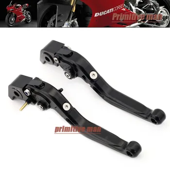 For DUCATI 848/EVO S4RS 749 999 1098 1198 1199 /899 Panigale Adjustable Folding Extendable Brake Clutch Levers #B