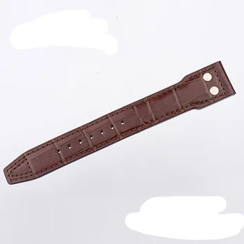 New Black Brown 22mm Genuine Leather Watch Strap Belt Watchband For IW Portofino C Pilot Portuguese Watch With LOGO