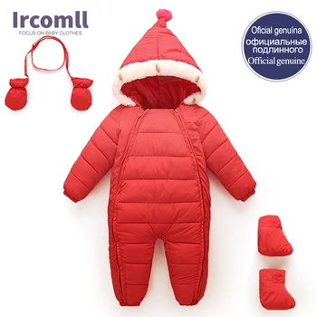 Down Cotton Baby Rompers Winter Thick Boys Costume Girls Warm Infant Snowsuit Kid Jumpsuit Children Outerwear Baby Wear 0-18m