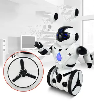 Brand New Remote Control Robot Intelligent RC Balanced Robot Wheelbarrow Dance Battle Children Electric Toy Gift