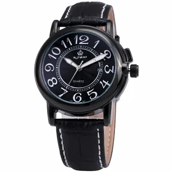 MG.Orkina Casual Man's Relogio Masculino Quartz Day Wrist Watch PU Leather Strap Watches Gift Box