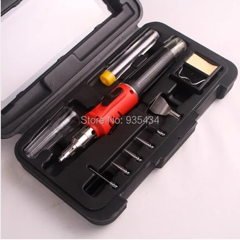 Electronic ignition system 10-in-1 Gas Soldering Iron Cordless Welding Torch Kit Tool HS-1115K