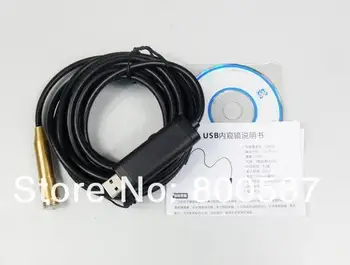 USB Wire Camera IP66 Waterproof Inspection Camera Borescope,5M USB Endoscope