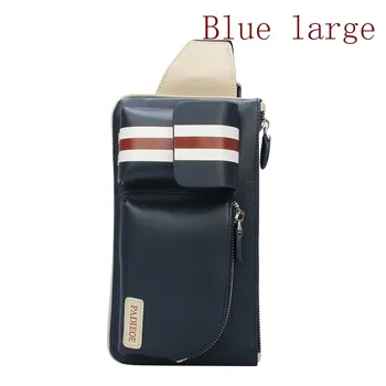 2017 Men's leather purse fashion street casual leather chest pack shoulder bag messenger bags men's jeans mobile wallet