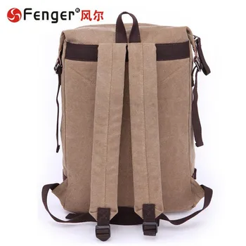 New Arrive Male canvas backpack large capacity double shoulder bag Leisure travel bag Female school bag couro bolsa