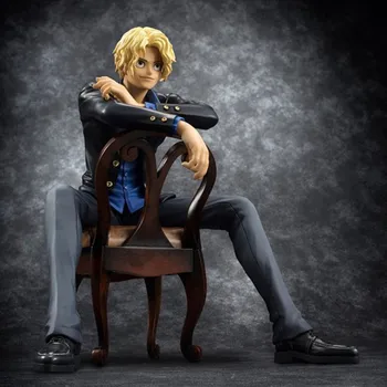 One Piece Sabo 1/8 scale painted Sitting Ver. Revolutionary Army Sabo Doll PVC Action Figure Collectible Model Toy 16cm KT2991
