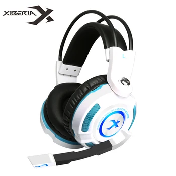 Gaming Earphone Headphones Xiberia K3 Virtual 7.1 Surround Sound Stereo Bass Game Headset with Mic/Vibration /LED for PC Gamer