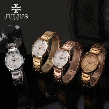 New Women's Watch Japan Quartz Hours Fashion Business Dress Stainless Steel Bracelet Girl Christmas Gift Julius Box 936