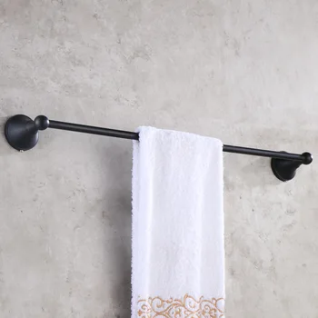 Brass Towel Bars 60cm length Antique Bronze Brushed Towel Rack Towel Rail Black Finish Bathroom Accessories bathroom products BA