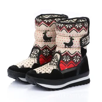 2017 New children's winter snow boots warm comfortable waterproof winter Ninos botas para la nieve boys girls ankle snowmobile