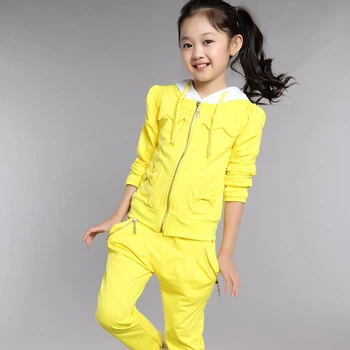 Children's clothing female child autumn Girl Clothes set sports long-sleeve three-piece set Hot Sell New Style