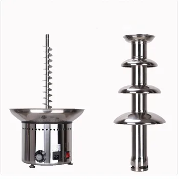 4 Tiers Chocolate fountain machine electric stainless steel for commercial  ZF