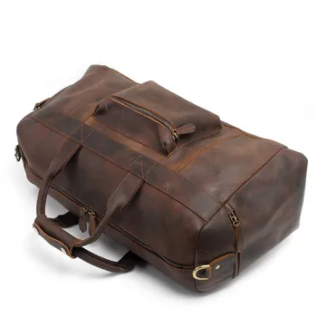 Restore Ways Crazy Horsehide Man Travelling Bag Single Shoulder Span Head Layer Cowhide Bag Genuine Leather Male Package