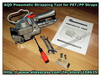 AQD-19 Portable PET&PP Pneumatic StrappingTool,Handheld Plastic Strapping Machined Packaging Machine