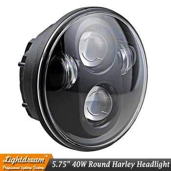 5.75'' 40W High Low Beam 12V H4 LED Headlight Projector Light For Davidson Motorcycle Pair of Led headlight