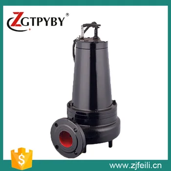 Sewage pump cutting submersible submersible sewage cutter pump with cutter