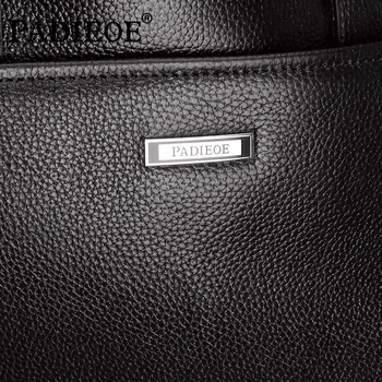 Padieoe Brand Genuine Leather messenger bags handbag men's shop online china handbags business man briefcases 48ZPX