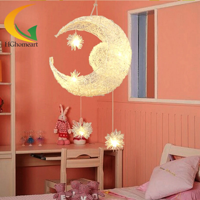 Modern cartoon cute kids LED pendant lighting children room Pendant Lamps girl Bedroom study kids home lighting E27
