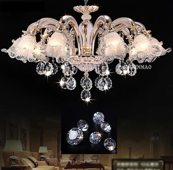 SHIXINMAO Luxury Crystal Chandelier Living Room Lamp lustres de cristal indoor Lights Crystal Pendants For Chandeliers