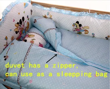 Promotion! 10PCS Duvet,baby bedding quilt bed set Horse baby crib bedding set package (bumpers+matress+pillow+duvet)