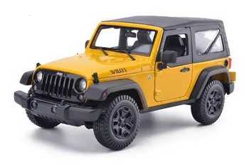 1: 18 alloy car, high simulation model jeep wrangler , metal diecasts, coasting, the children's toy vehicles