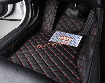 Black Interior Leather Floor Mats & Carpets Foot Pads Protector For Honda Vezel HR-V-2016