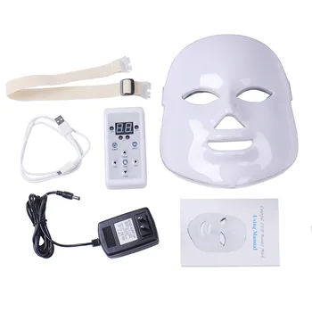 APINKGIRL Photodynamic LED Facial Mask Skin Rejuvenation Wrinkle Removal Device Anti-Aging Mask Therapy 7 Colors Beauty Machine