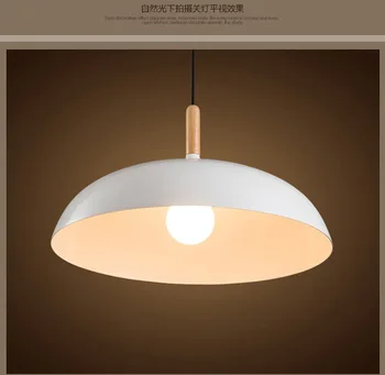 Dia 45cm Pendant Lights Wood And Aluminum Lamp Restaurant Bar Coffee Shop Dining Room E27/E26 Hanging Light Fixture WPL070