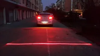Newest Anti Collision Rear-end Car Laser Tail Fog Light Auto Brake Parking Lamp Rearing Warning Project Light AG Car styling